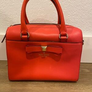 Kate Spade Purse - Holly Street Ashton Leather Bag in Coral
